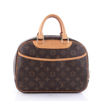 Louis Vuitton Trouville Handbag Monogram Canvas Brown 2725115