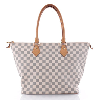 Louis Vuitton Saleya Handbag Damier MM White 2725118