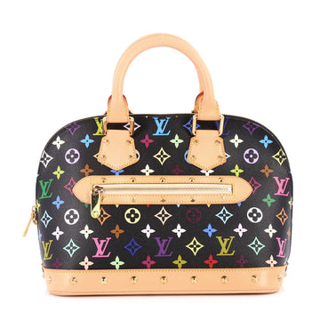 Louis Vuitton Alma Handbag Monogram Multicolor PM Black 2725401