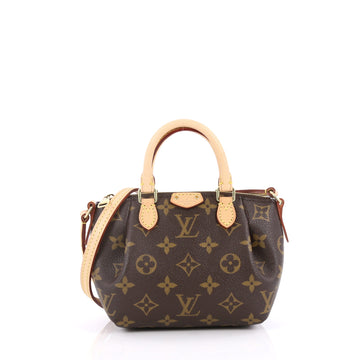 Louis Vuitton Turenne Handbag Monogram Canvas Nano Brown 2725901