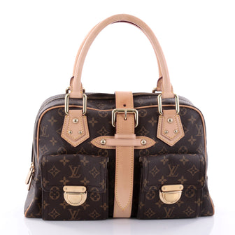 Louis Vuitton Manhattan Handbag Monogram Canvas GM Brown 2726501