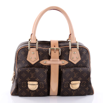Louis Vuitton Manhattan Handbag Monogram Canvas GM Brown 2726501