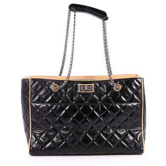Chanel Reissue 2.55 Tote Quilted Calfskin Large Black 2726601