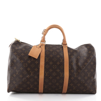 Louis Vuitton Keepall Bag Monogram Canvas 50 Brown 2727003