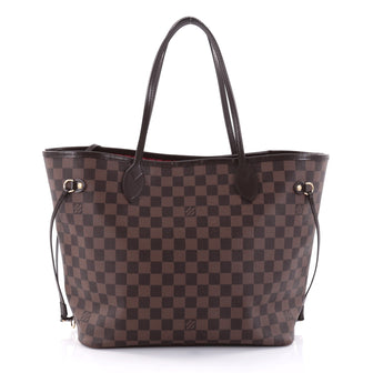 Louis Vuitton Neverfull NM Tote Damier MM Brown 2727402