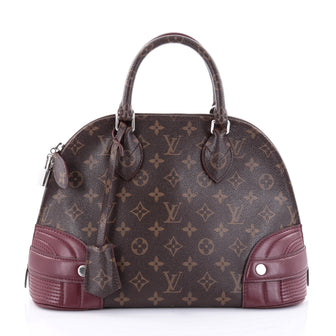 Louis Vuitton Alma Handbag Monogram Shine Canvas PM Brown 2727502