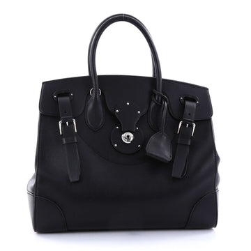 Ralph Lauren Collection Soft Ricky Handbag Leather 33 Black 2728401