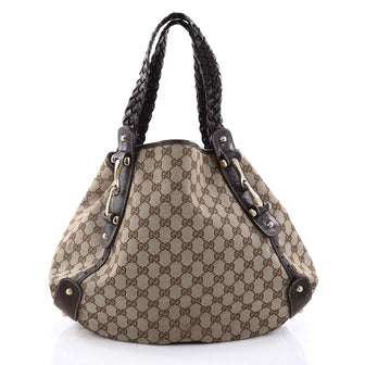 Gucci Pelham Shoulder Bag GG Canvas Medium Brown 2733601