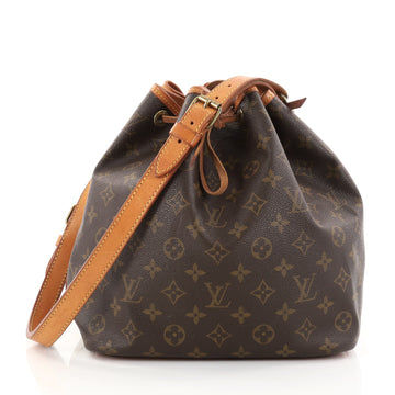 Louis Vuitton Petit Noe Handbag Monogram Canvas Brown 2734002