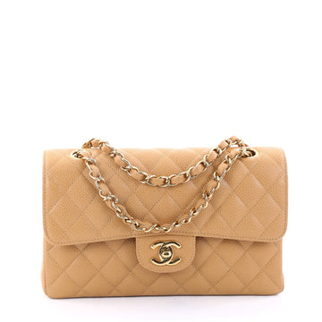 Chanel Vintage Classic Double Flap Bag Quilted Caviar 2735101