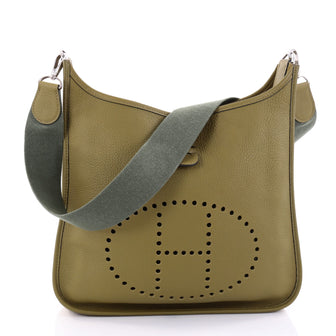 Hermes Evelyne Crossbody Gen I Clemence GM Green 2735603