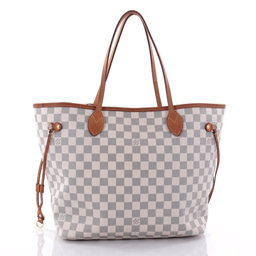 Louis Vuitton Neverfull NM Tote Damier MM White 2736301