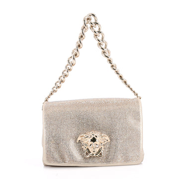 Versace Palazzo Flap Bag Embellished Leather Small Gold 2736503