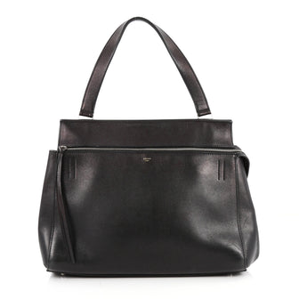 Celine Edge Bag Leather Large Black 2737907