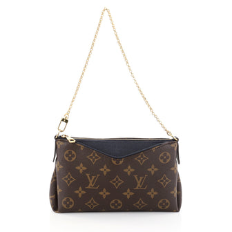 Louis Vuitton Pallas Clutch Monogram Canvas Brown 2738101