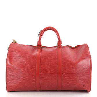 Louis Vuitton Keepall Bag Epi Leather 45 Red 2741501