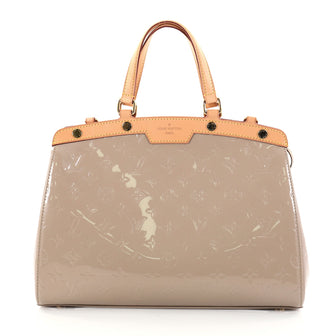 Louis Vuitton Brea Handbag Monogram Vernis MM Neutral 2745701