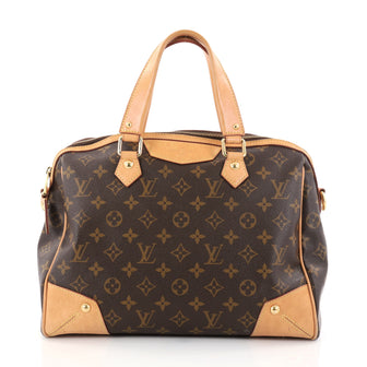 Louis Vuitton Retiro Handbag Monogram Canvas PM Brown 2745801