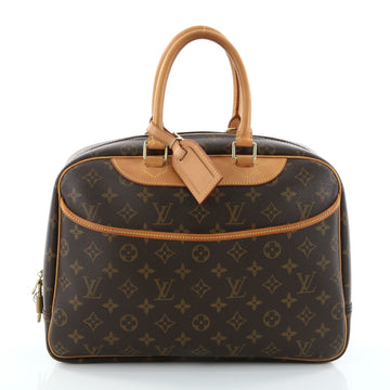 Louis Vuitton Deauville Handbag Monogram Canvas Brown 2747302