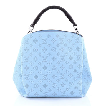 Louis Vuitton Babylone Handbag Mahina Leather PM Blue 2747601