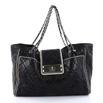 Chanel Mademoiselle Lock East West Tote Quilted Leather 2748601
