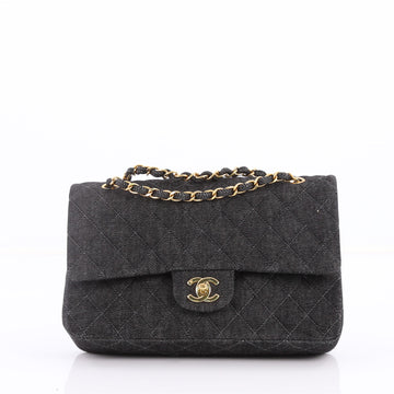 Chanel Vintage Classic Double Flap Bag Quilted Denim 2750501