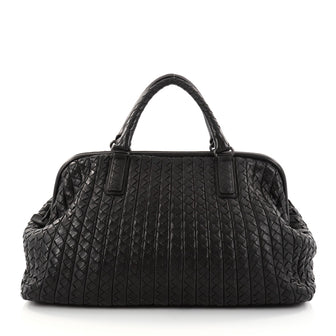 Bottega Veneta New Bond Satchel Intrecciato Nappa Black 2751902