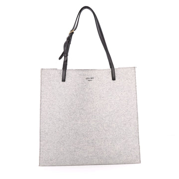 Celine Triple Shopper Tote Felt Gray 2752101