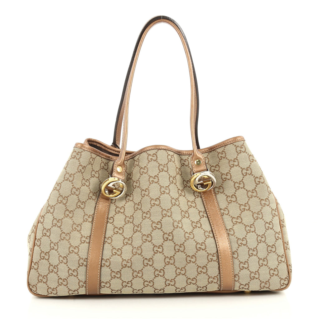 Buy Gucci Twins Tote GG Canvas Medium Neutral 2755105