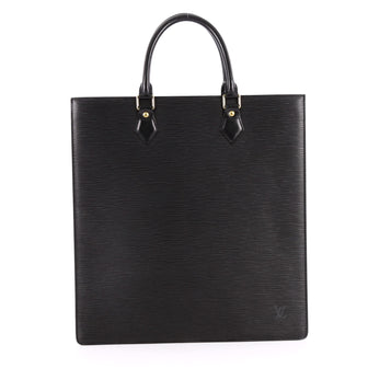 Louis Vuitton Sac Plat Handbag Epi Leather GM Black 2755904