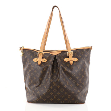 Louis Vuitton Palermo Handbag Monogram Canvas GM Brown 2759803