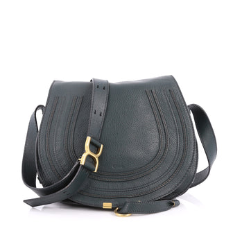 Chloe Marcie Crossbody Bag Leather Medium Green 2760102