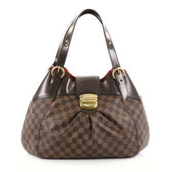 Louis Vuitton Sistina Handbag Damier GM Brown 2760602