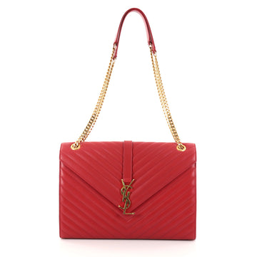 Saint Laurent Classic Monogram Satchel Matelasse Chevron 2760603