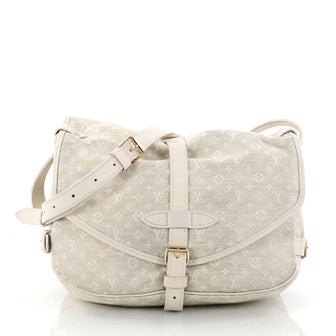 Louis Vuitton Saumur Handbag Mini Lin Neutral 2760704