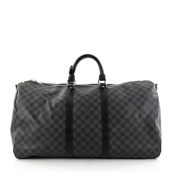 Louis Vuitton Keepall Bandouliere Bag Damier Graphite 55 2761704