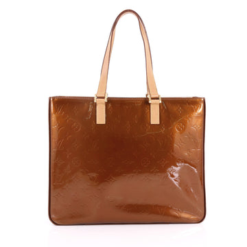 Louis Vuitton Columbus Handbag Monogram Vernis Brown 2761801