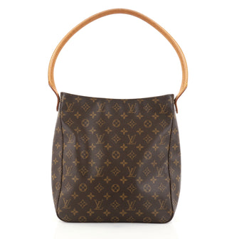 Louis Vuitton Looping Handbag Monogram Canvas GM Brown 2762606