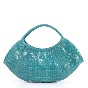 Nancy Gonzalez Crescent Shoulder Bag Crocodile Large 2765101