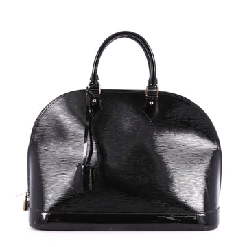 Louis Vuitton Alma Handbag Electric Epi Leather GM Black 2765201