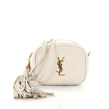 Saint Laurent Classic Monogram Blogger Crossbody Bag Leather Small White 2765402
