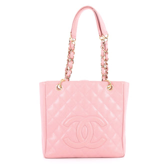 Chanel Petite Shopping Tote Quilted Caviar Pink 2765701
