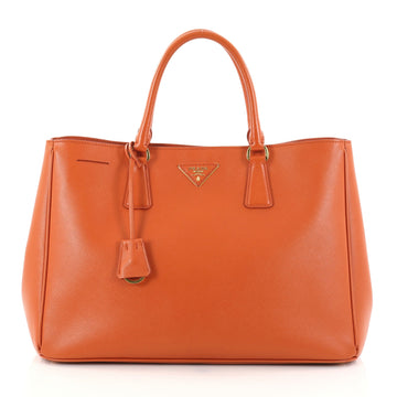 Prada Lux Open Tote Saffiano Leather Large Orange 2767101
