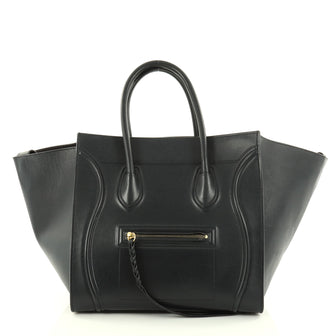 Celine Phantom Handbag Smooth Leather Medium Blue 2768001