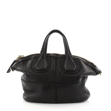 Givenchy Nightingale Satchel Leather Mini Black 2769002