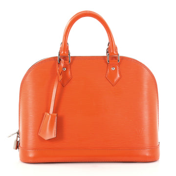 Louis Vuitton Alma Handbag Epi Leather PM Orange 2769404