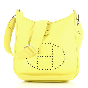 Hermes Evelyne Crossbody Gen III Epsom PM Yellow 2769407