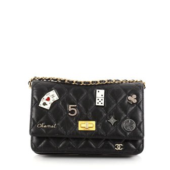Chanel Lucky Charms Reissue Wallet on Chain Quilted black 2773101