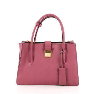 Miu Miu Madras Convertible Compartment Tote Leather Medium Pink 2773501