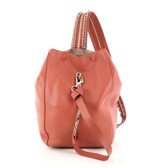 Jimmy Choo Echo Backpack Leather Medium Pink 2774601